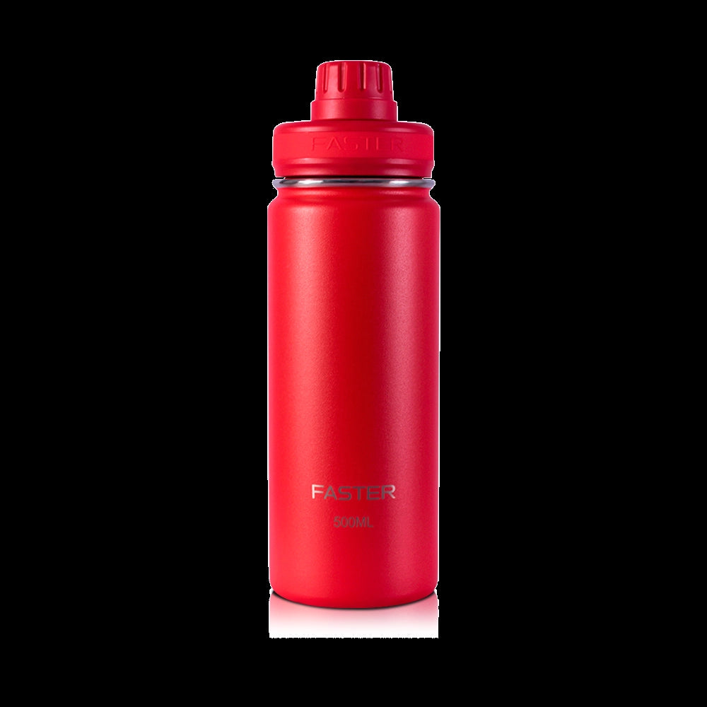 Garrafa Térmica Faster - 500ml, design moderno, ideal para transportar bebidas, sustentável e com garantia de 12 meses contra defeitos.