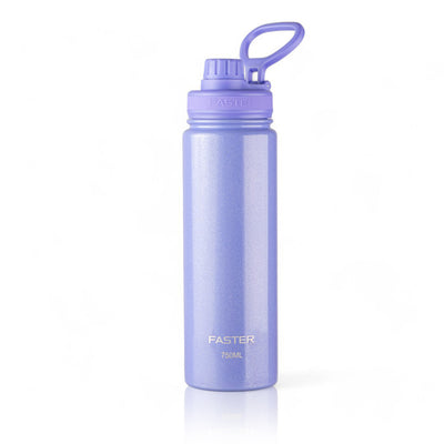 Garrafa Térmica Faster - 750ml roxa com isolamento térmico e design moderno, capacidade de 750ml, ideal para manter bebidas em temperatura ideal.