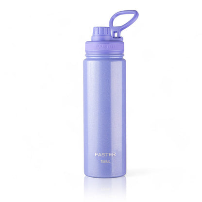 Garrafa Térmica Faster - 750ml roxa com isolamento térmico e design moderno, capacidade de 750ml, ideal para manter bebidas em temperatura ideal.