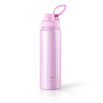 Garrafa Térmica Faster - 750ml rosa em aço inoxidável, com isolamento térmico para bebidas quentes e frias.