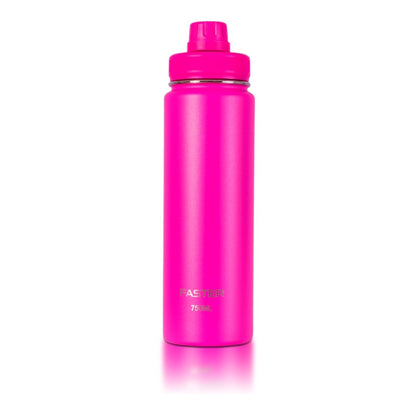 Garrafa Térmica Faster - 750ml rosa, aço inoxidável, isolamento térmico de longa duração para bebidas quentes e frias.