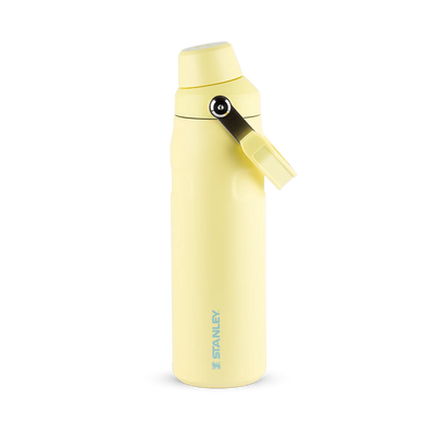 Garrafa Térmica Stanley Aerolight™ Fast Flow - 710ml em amarelo, com design moderno e resistência em aço inox 18/8 reciclado.