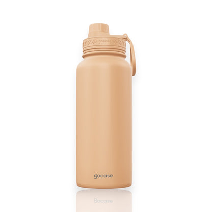 Garrafa Térmica Gocase Fresh - 950ml em aço inoxidável 304 com isolamento a vácuo para bebidas geladas ou quentes.
