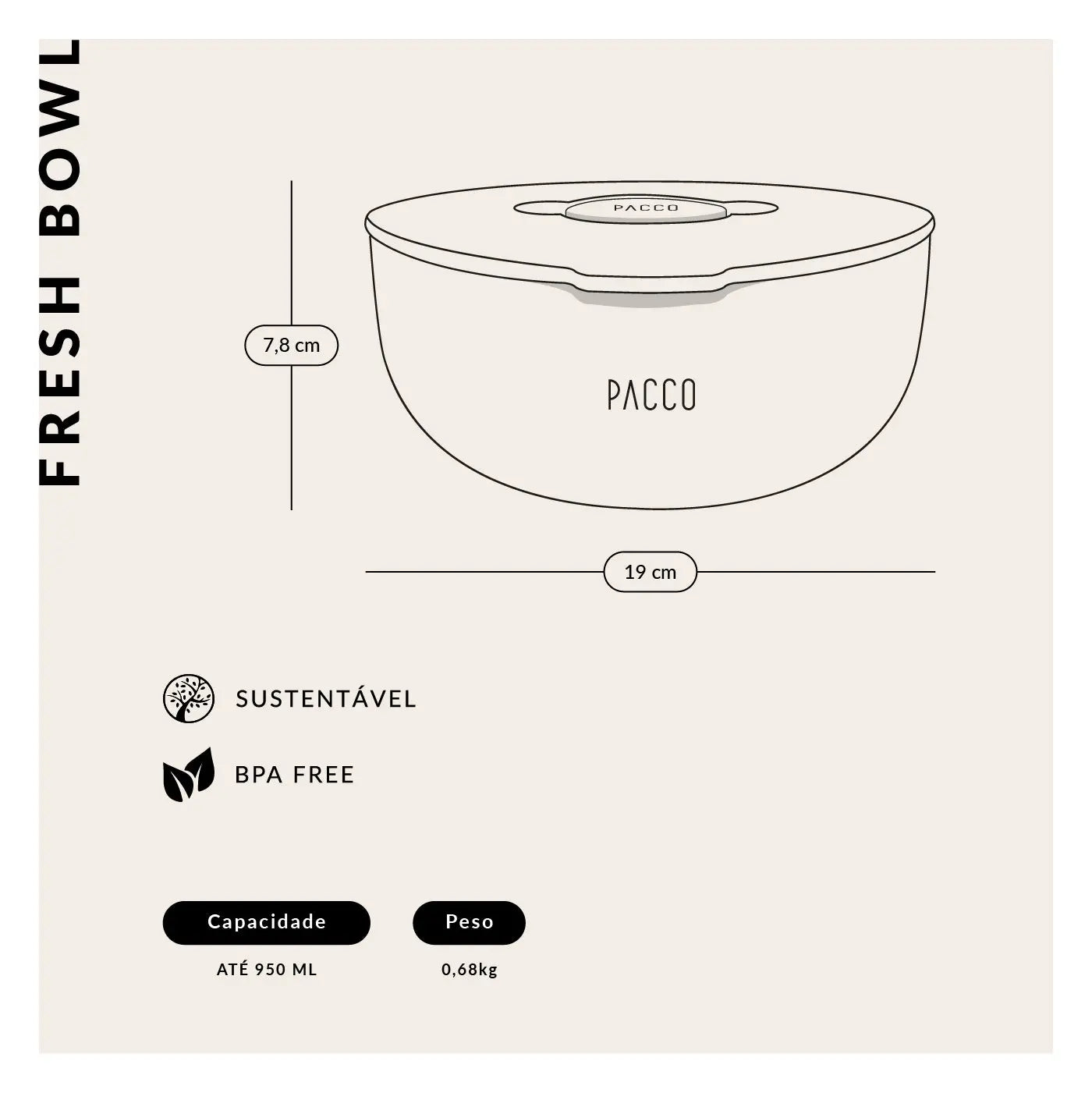 Fresh Bowl PACCO - 950ml