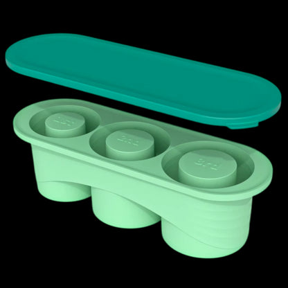 Forma de Gelo para Quencher - Todos os tamanhos com três anéis ajustáveis para copos Stanley, produzindo cubos perfeitos.