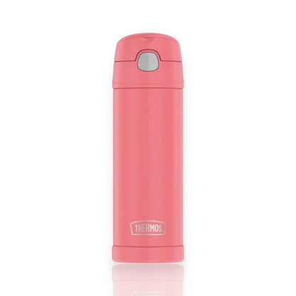 Garrafa Térmica Thermos Funtainer F411 - 470ml rosa para hidratação infantil e diversão o dia todo.