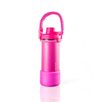 Garrafa Térmica GalaxyFlask® 532ml - Edição Limitada, cor rosa, com tampa Spout Lid inovadora para conservação térmica ideal.