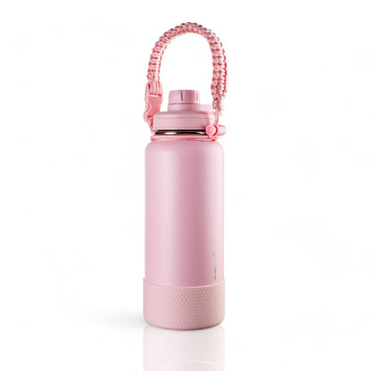 Garrafa Térmica GalaxyFlask® 946ml - Edição Limitada rosa com estrutura de dupla camada e tampa Spout Lid inovadora.