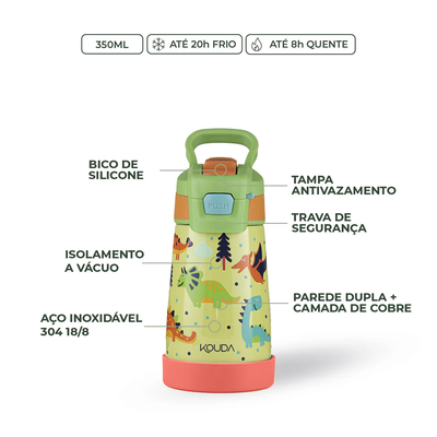 Garrafa Térmica Kouda Oka Kids - 350ml