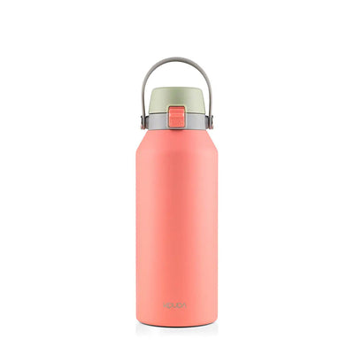 Garrafa Térmica Kouda Vega – 1000ml em cor rosa, ideal para hidratação eficiente e resistente.