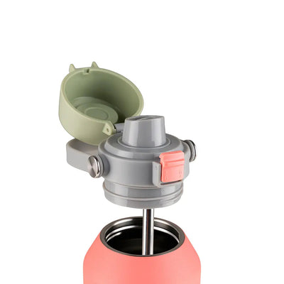 Garrafa Térmica Kouda Vega – 1000ml com tampa aberta, mostrando seu design prático e funcional.