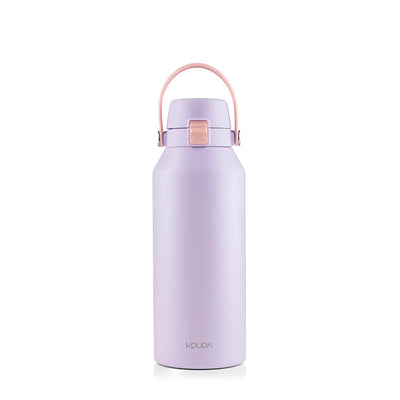 Garrafa Térmica Kouda Vega – 1000ml em cor lilás com alça de transporte.