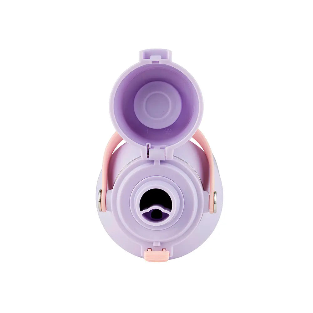 Garrafa Térmica Kouda Vega – 1000ml com tampa aberta e design funcional em tom de roxo.