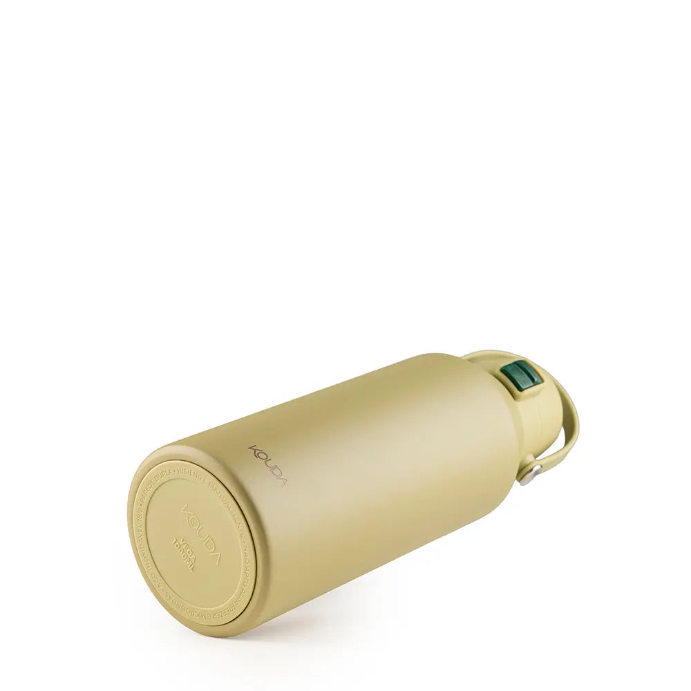 Garrafa Térmica Kouda Vega – 1000ml em cor bege, ideal para hidratação eficiente ao longo do dia.