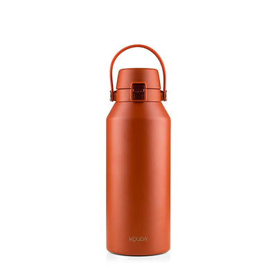 Garrafa Térmica Kouda Vega – 1000ml em cor laranja, resistente e funcional, ideal para hidratação.