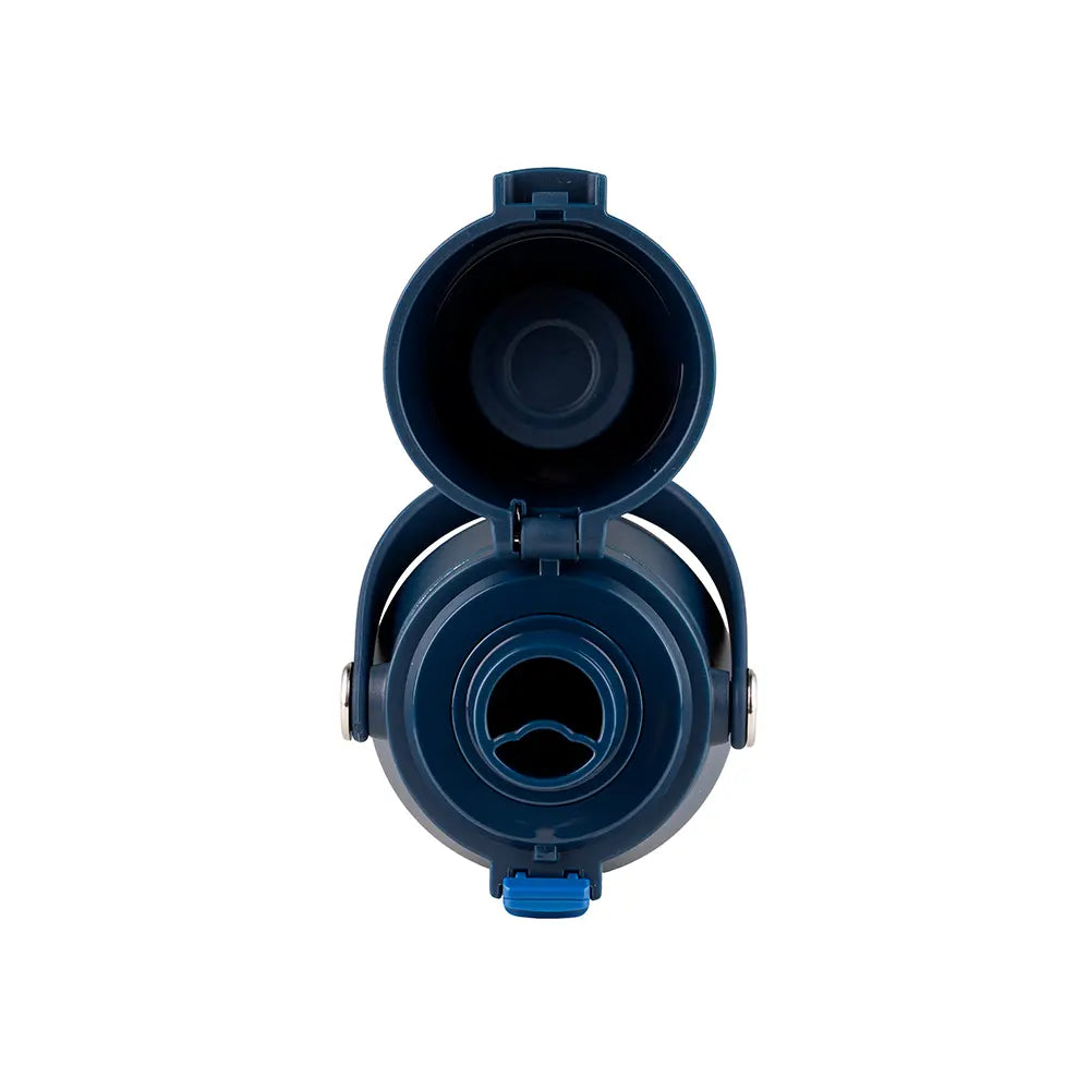 Garrafa Térmica Kouda Vega – 500ml aberta, mostrando interior e tampa em estilo compacto e prático.