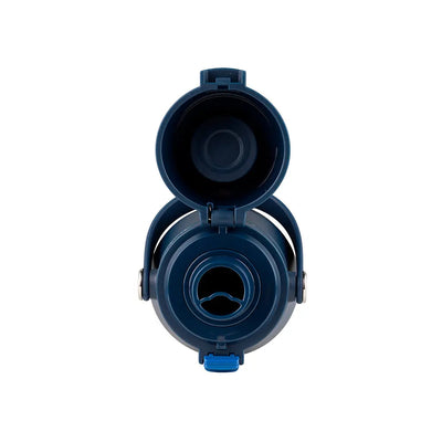 Garrafa Térmica Kouda Vega – 500ml aberta, mostrando interior e tampa em estilo compacto e prático.
