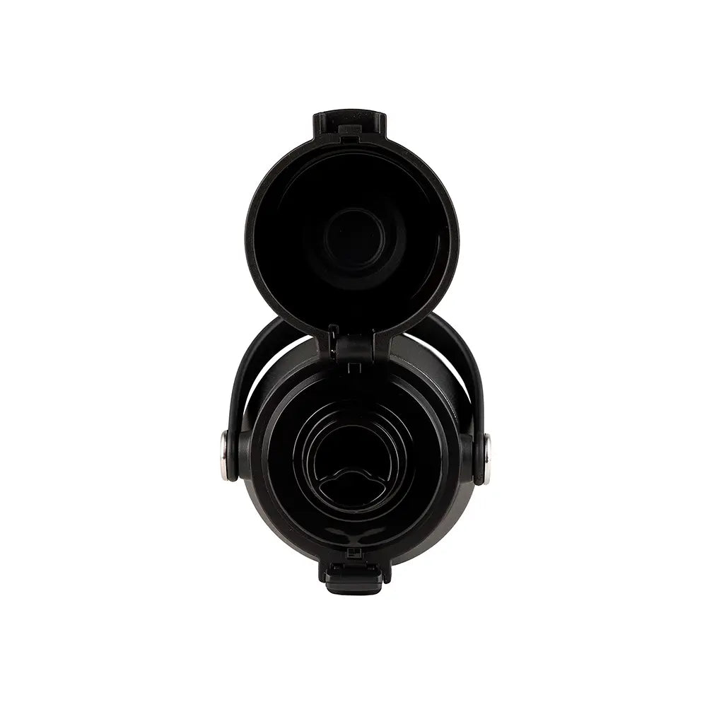Garrafa Térmica Kouda Vega – 500ml vista superior com tampa aberta e interior preto.
