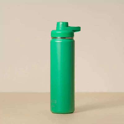 Garrafa Térmica PACCO Hydrav2 650ml verde com design sofisticado, ideal para manter bebidas frias ou quentes o dia todo.