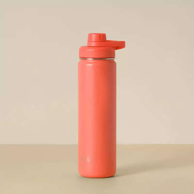 Garrafa Térmica PACCO Hydrav2 650ml vermelha, design elegante, alto desempenho térmico, ideal para bebidas frias e quentes.