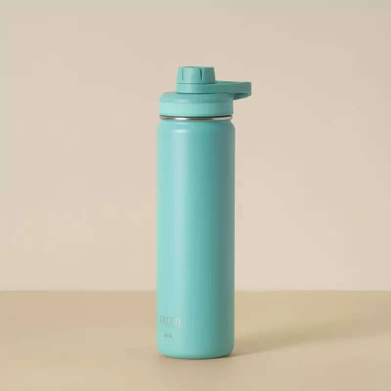 Garrafa Térmica PACCO Hydrav2 650ml com design sofisticado e isolamento a vácuo, ideal para bebidas frias e quentes.