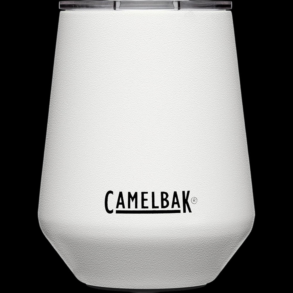 Copo Térmico para Vinho Horizon Camelbak 350ml em fundo preto, design moderno com isolamento a vácuo para manter temperatura por várias horas.