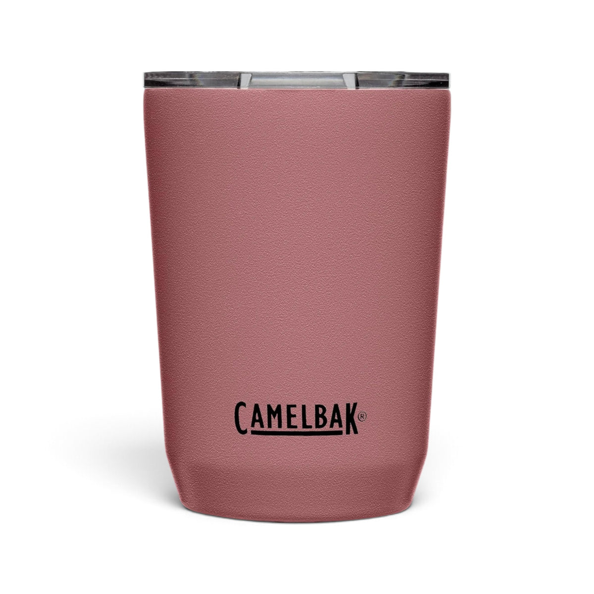 Copo Térmico Horizon Camelbak 350 ml Rosa Terracota, vista frontal com tampa fechada