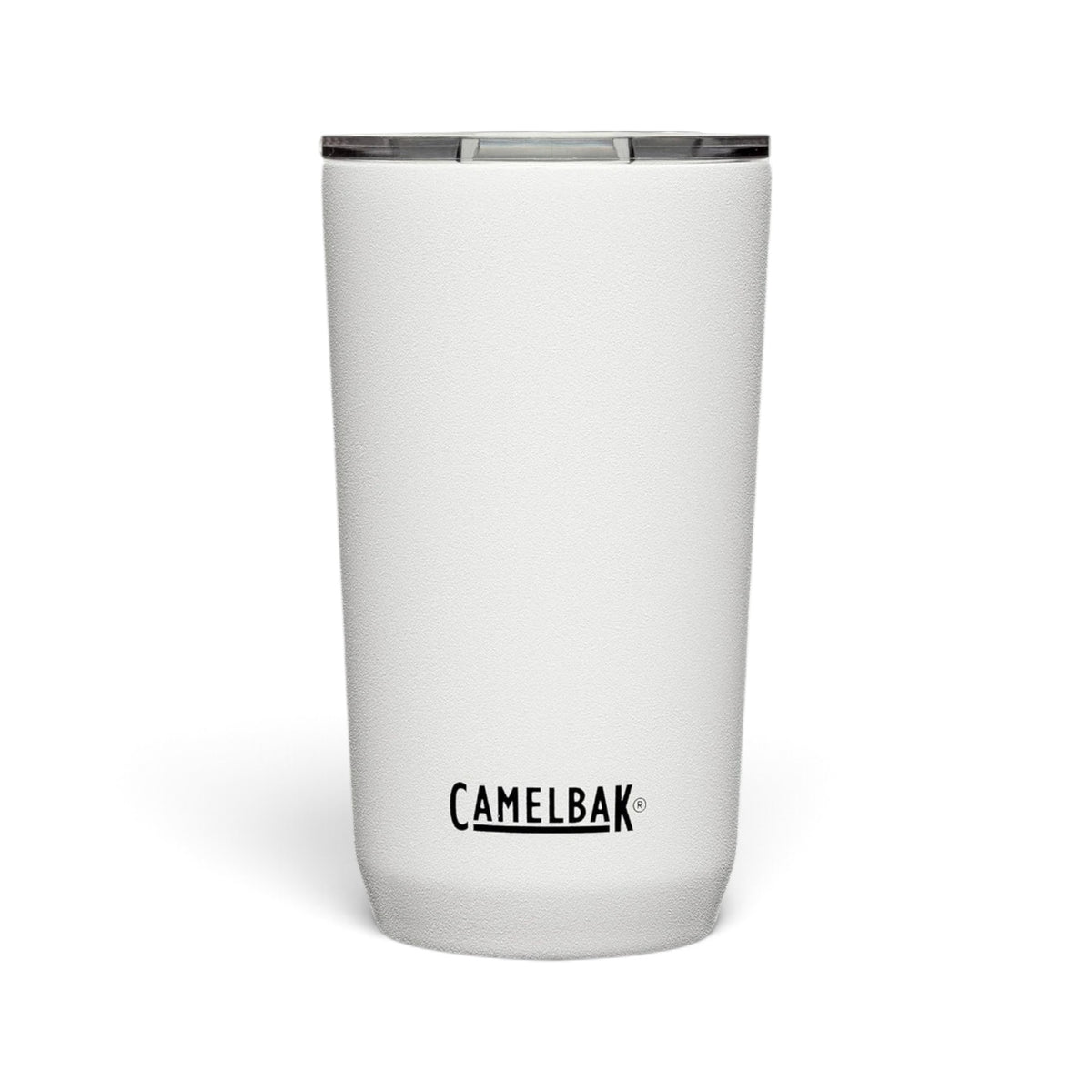 Copo Térmico Horizon Camelbak 500 ml Branco, vista frontal com tampa fechada, foto 6 de 10