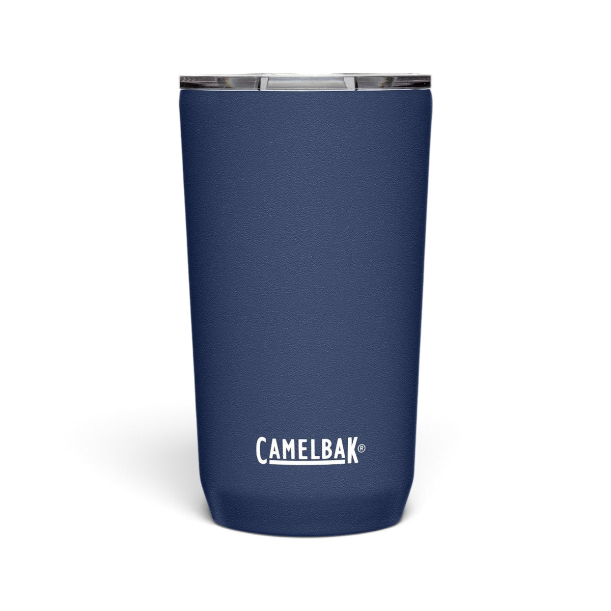 Copo Térmico Horizon Camelbak 500ml azul, ideal para bebidas quentes por 5h e frias por 10h, com design funcional e aço inoxidável.