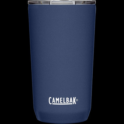 Copo Térmico Horizon Camelbak 500ml azul, ideal para bebidas quentes por 5h e frias por 10h, com design funcional e aço inoxidável.