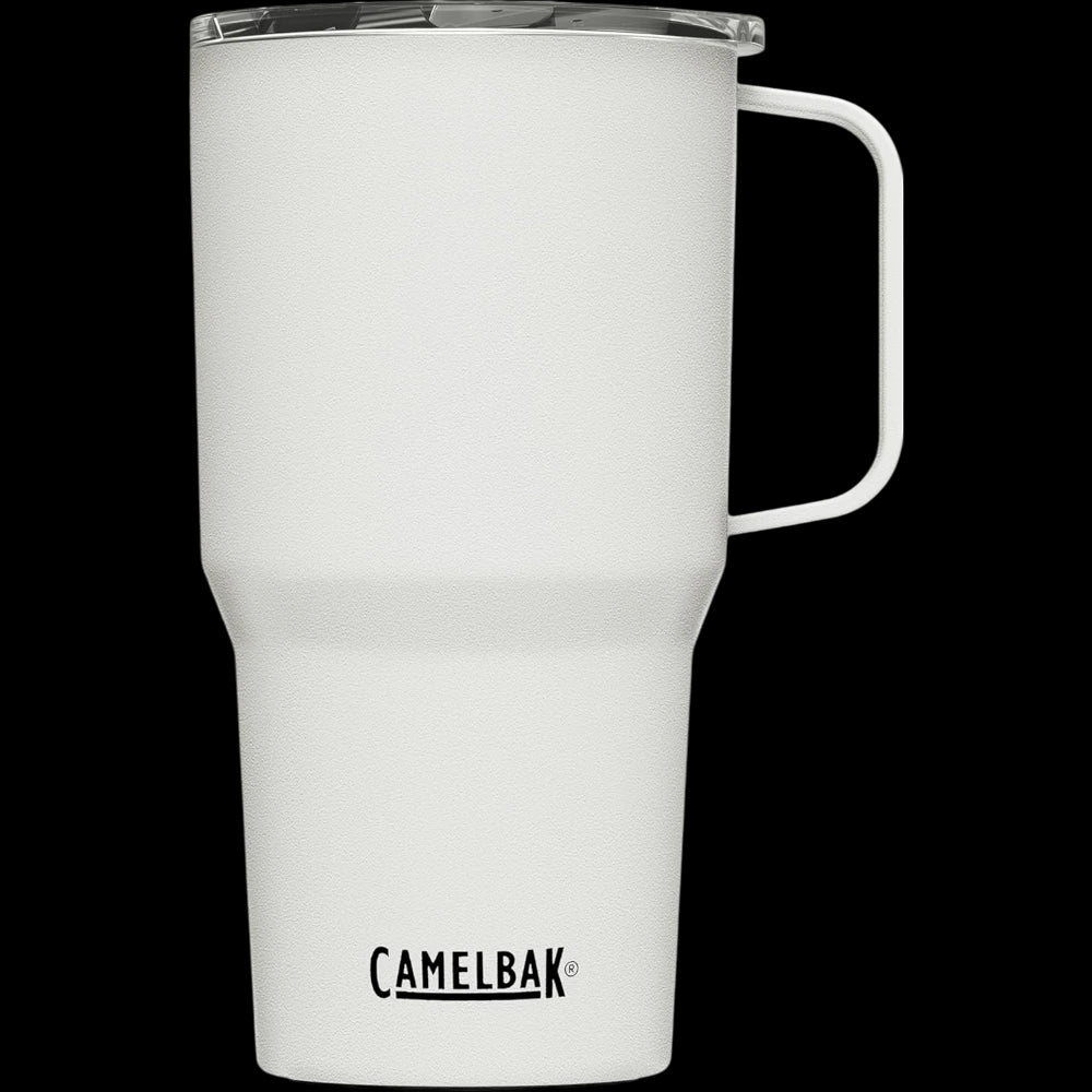 Caneca Alta Horizon Camelbak 700ml branca com isolamento térmico de parede dupla para bebidas quentes e frias.