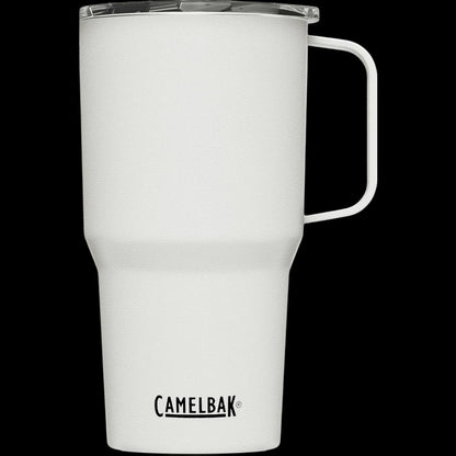 Caneca Alta Horizon Camelbak 700ml branca com isolamento térmico de parede dupla para bebidas quentes e frias.