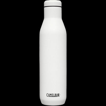 Garrafa Térmica Camelbak Horizon 750ml em aço inox, mantém bebidas quentes por 15h e frias por 35h, ideal para atividades ao ar livre.