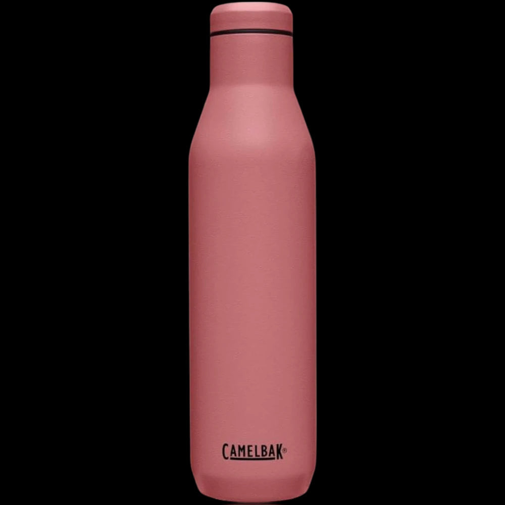 Garrafa Térmica Camelbak Horizon 750ml rosa para bebidas quentes e frias, mantém temperatura ideal por 15h quente e 35h frio.
