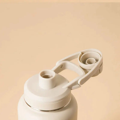 Garrafa Térmica PACCO Hydrav2 1200ml com design moderno, ideal para manter bebidas frias ou quentes, vista de cima com tampa destacada.