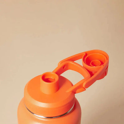 Garrafa Térmica PACCO Hydrav2 1200ml laranja com design moderno e tampa resistente, ideal para manter bebidas quentes ou frias por longas horas.