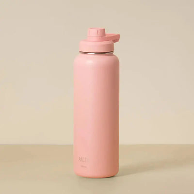 Garrafa Térmica PACCO Hydrav2 1200ml rosa, ideal para bebidas quentes e frias, com tecnologia avançada e design durável.