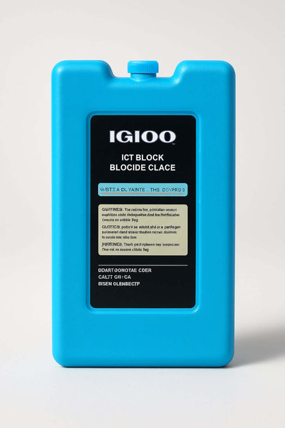 Gelo MaxCold Igloo - Reutilizável pack azul para conservação prolongada de alimentos sem gelo comum, ideal para lancheiras e coolers.