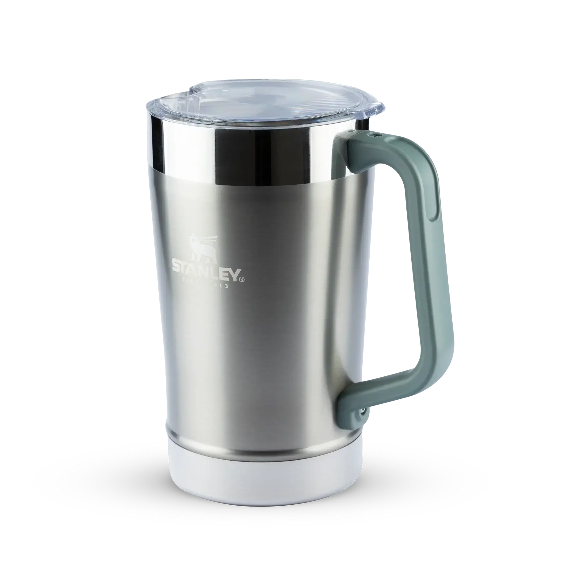 Jarra Térmica Pitcher Pitcher Stanley 1.9L em aço inoxidável, ideal para manter bebidas geladas por horas em eventos e encontros.