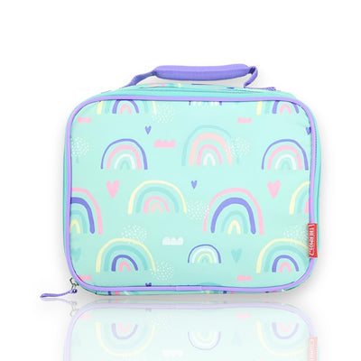 Lancheira Térmica - Thermos com design de arco-íris colorido, material de alta qualidade para manter alimentos protegidos e frescos.