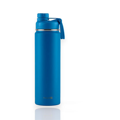 Garrafa Térmica Kouda Ladakh – 660ml azul com isolamento a vácuo e tampa esportiva, ideal para manter a temperatura das bebidas.