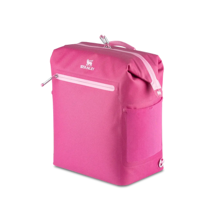 Mochila Térmica Madeleine Stanley | 14L, mochila rosa com capacidade térmica para refeições e bebidas, ideal para viagens e atividades ao ar livre.