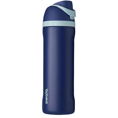 Garrafa Térmica Owala FreeSip - 710ml | 24oz em azul com inovação e praticidade, bico FreeSip e isolamento de tripla parede.
