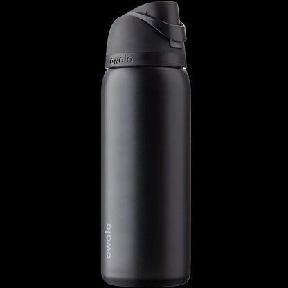 Garrafa Térmica Owala FreeSip - 946ml | 32oz preta com isolamento triplo para bebidas quentes e frias, design slim.