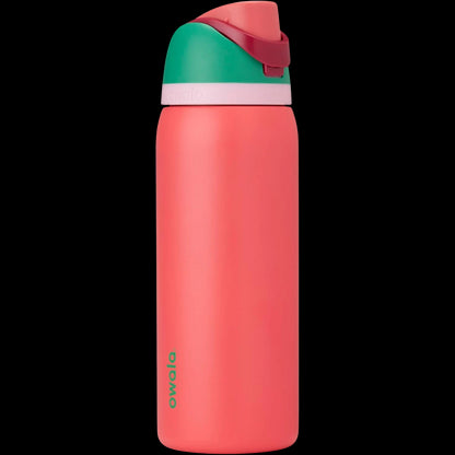 Garrafa Térmica Owala FreeSip - 946ml | 32oz com bico patenteado e isolamento triplo, mantém bebidas frias ou quentes; vedação segura.