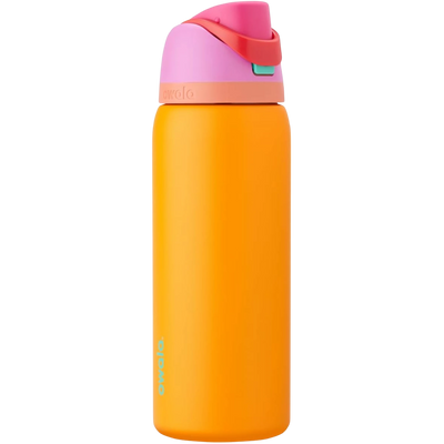 Garrafa Térmica Owala FreeSip 946 ml (32 oz) Tropical, vista frontal com tampa fechada, foto 21 de 141