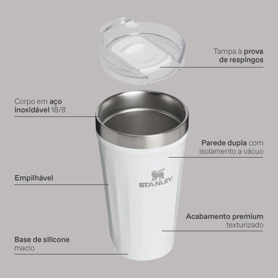 Copo Texturizado com Tampa 473ml Stanley