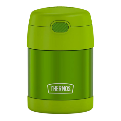 Pote Térmico Thermos ® 283g Funtainer verde com isolamento a vácuo para crianças, mantém alimentos por 5h quente e 7h frio.