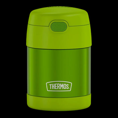 Pote Térmico Thermos ® 283g Funtainer verde com isolamento a vácuo para crianças, mantém alimentos por 5h quente e 7h frio.