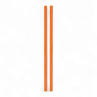 Kit Canudo para Quencher & Tumblers em laranja, 30cm x 10mm, reutilizáveis e sustentáveis, ideal para copos Quencher Stanley.